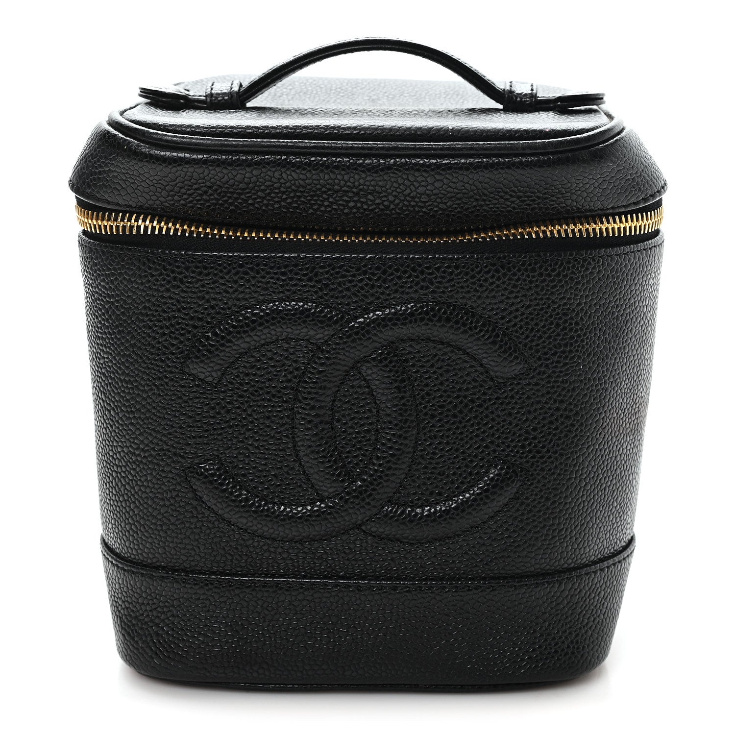 Chanel Caviar Vanity Cosmetic Case Black 1 of 9