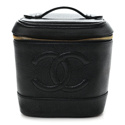 Chanel Caviar Vanity Cosmetic Case Black 1 of 9