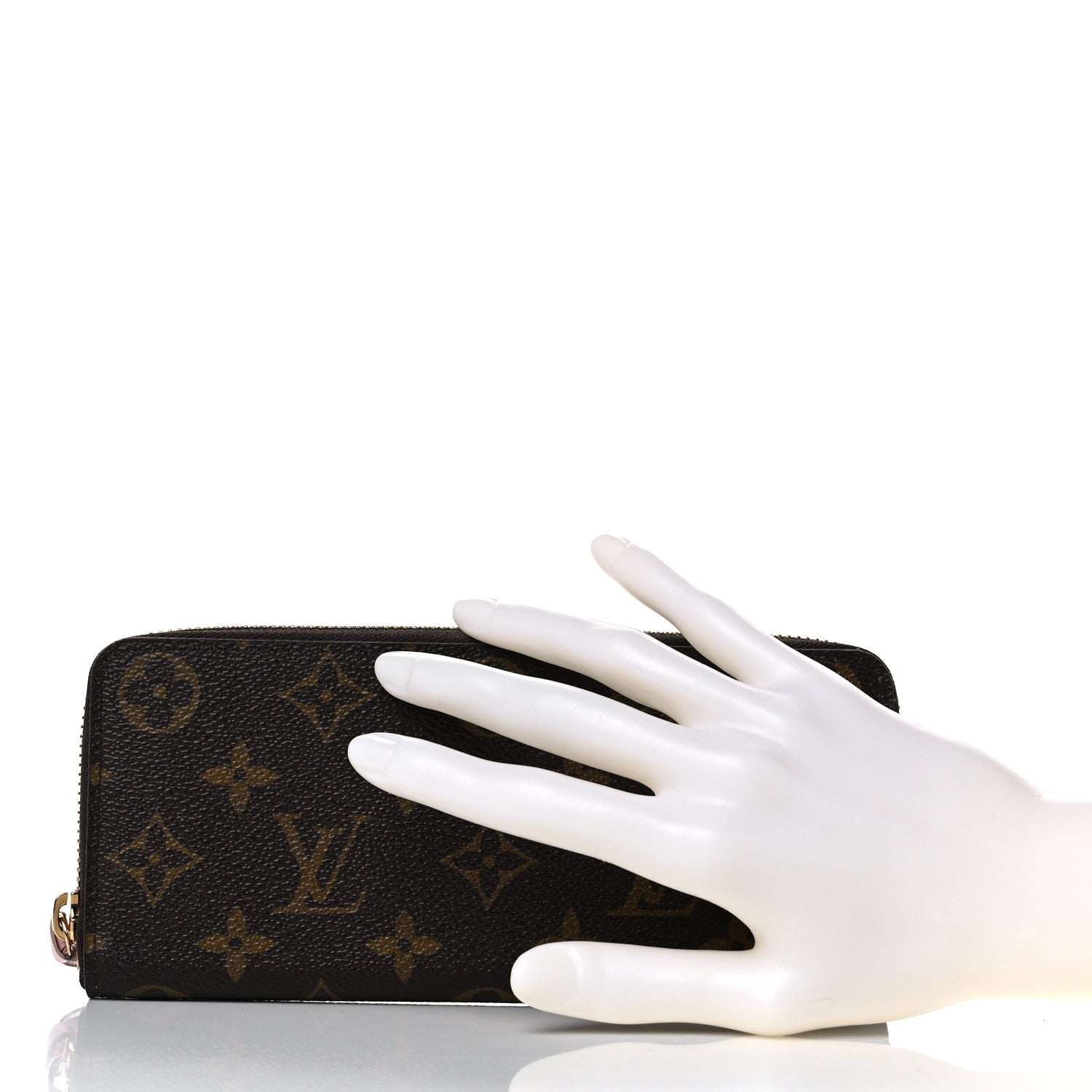 Louis Vuitton Monogram Clemence Wallet Rose Ballerine 2 of 9