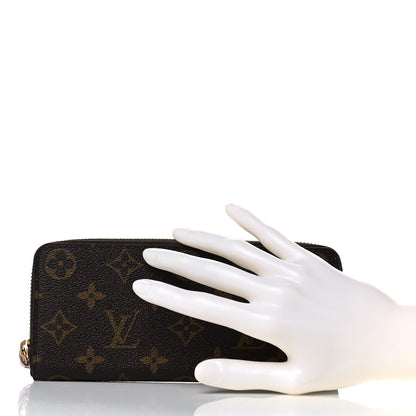 Louis Vuitton Monogram Clemence Wallet Rose Ballerine 2 of 9
