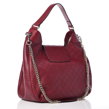Gucci Soft Guccissima Medium Emily Hobo Classic Ruby 3 of 9
