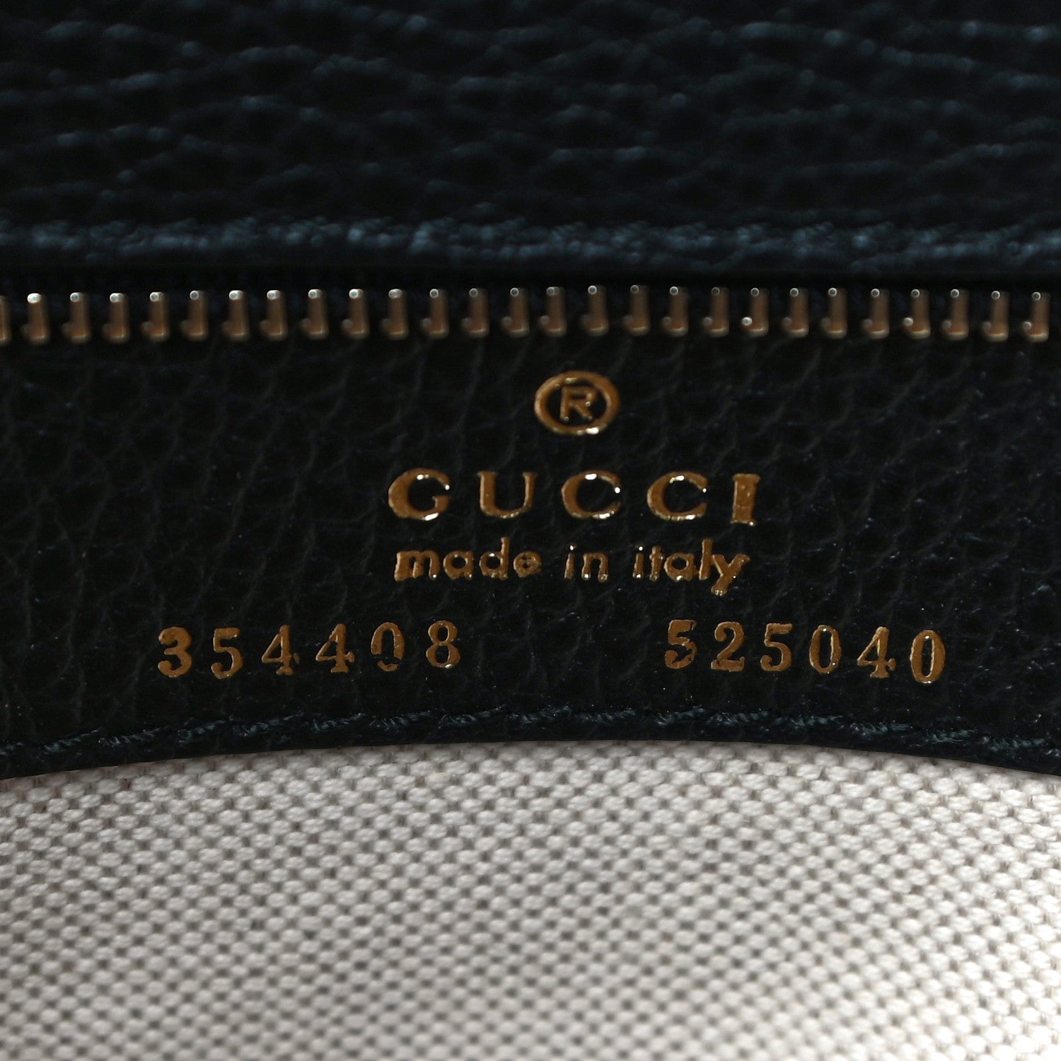 Gucci Pebbled Calfskin Small Swing Tote Black 6 of 11