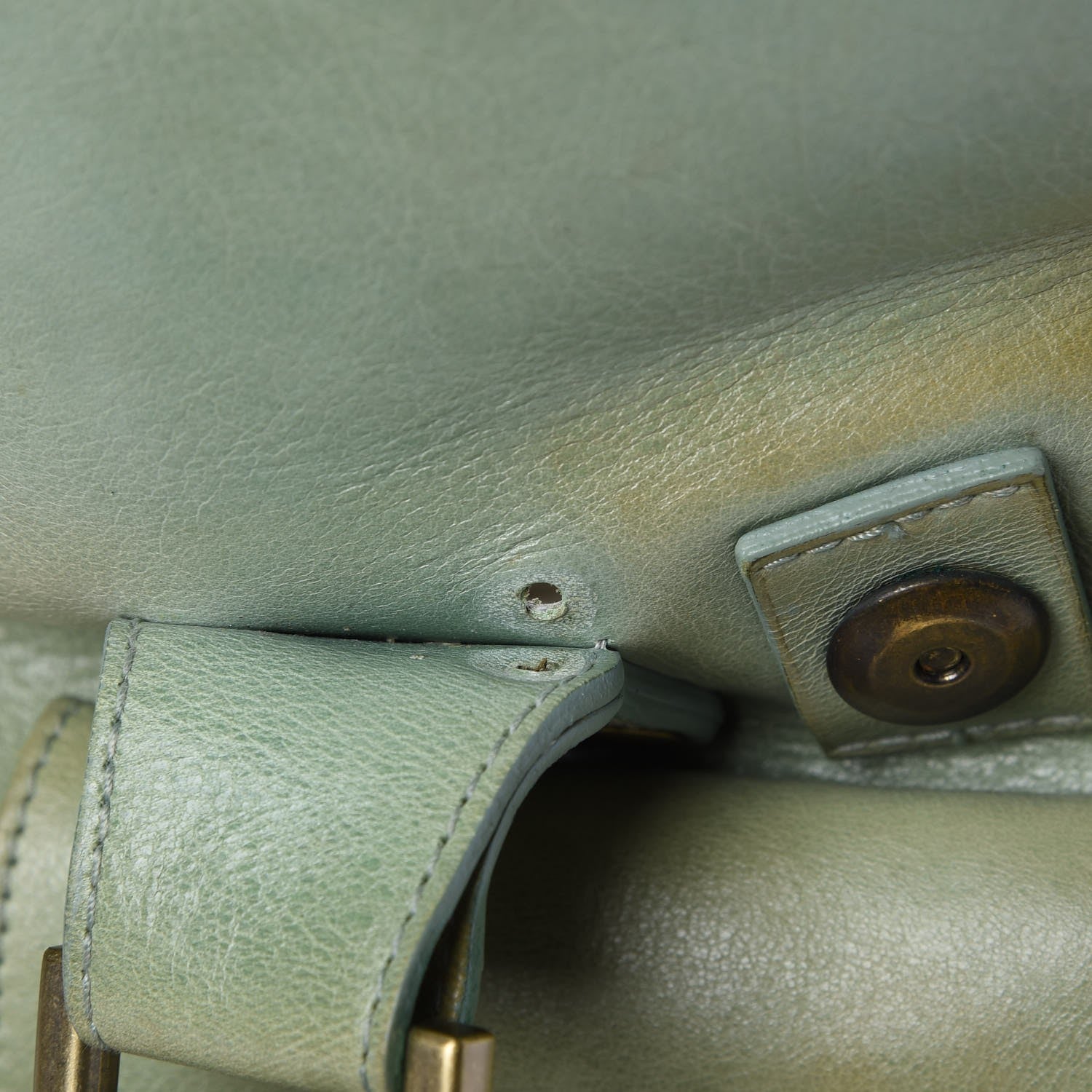 Mulberry Calfskin Roxanne Satchel Green 11 of 12
