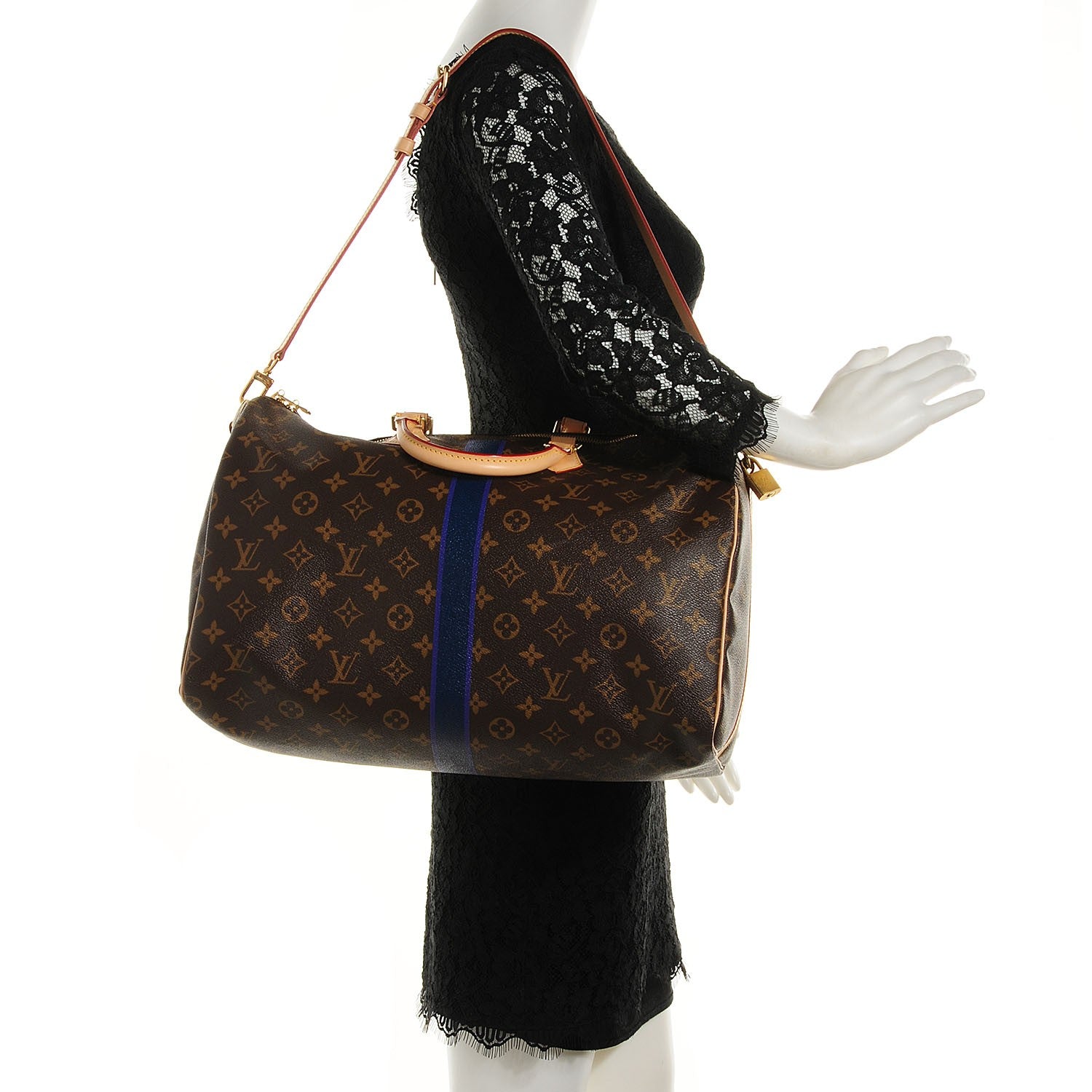Louis Vuitton Monogram My LV Heritage Speedy Bandouliere 40 Violet Blue Marine 2 of 7