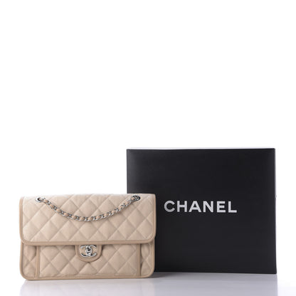 Chanel Caviar French Riviera Large Flap Beige 10 of 10