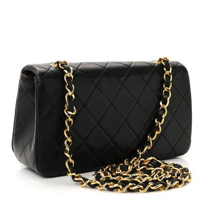 Chanel Lambskin Quilted Small Single Flap Black 3 of 10