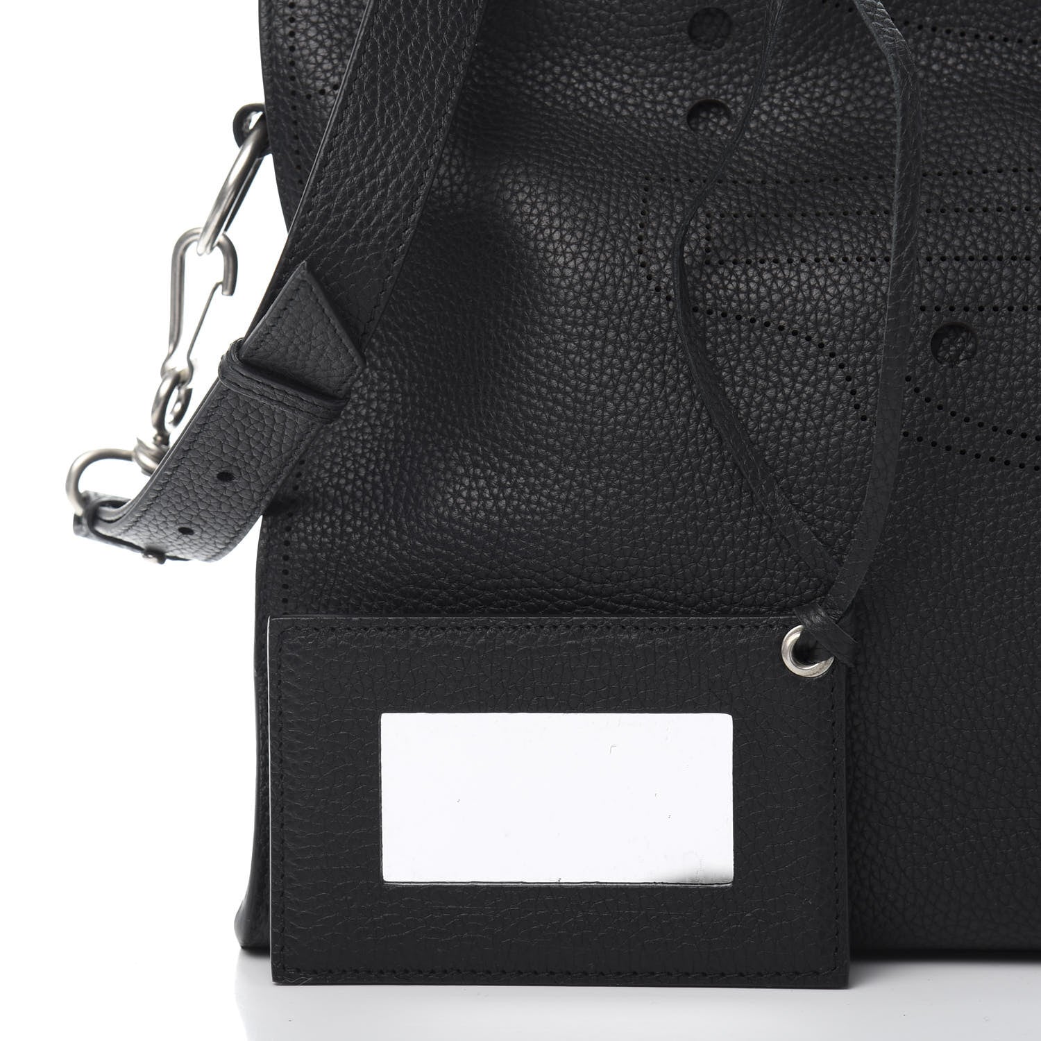 Balenciaga Veau Grana Perforated Blackout Hardware City Black 10 of 11