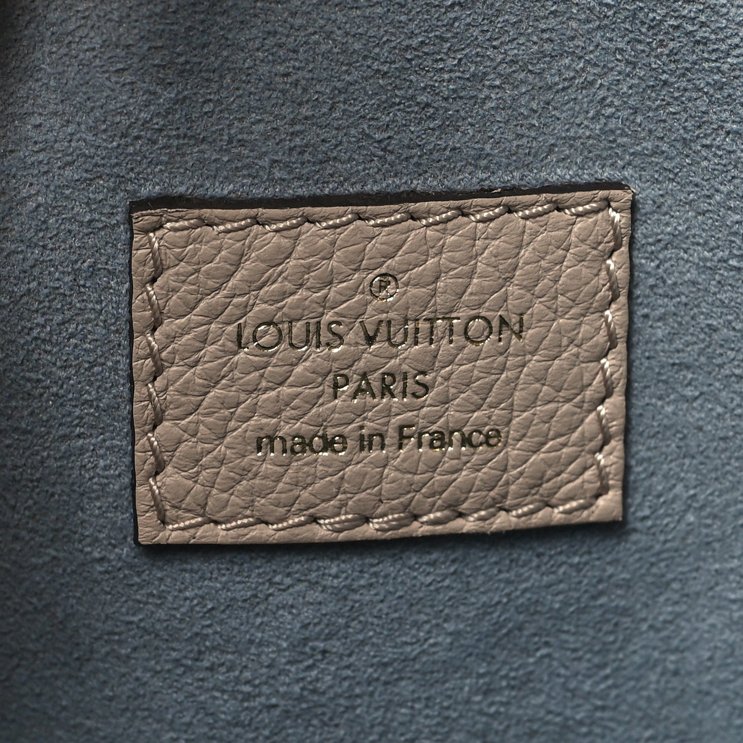 Louis Vuitton Calfskin Lockme Bucket MM Greige 7 of 11