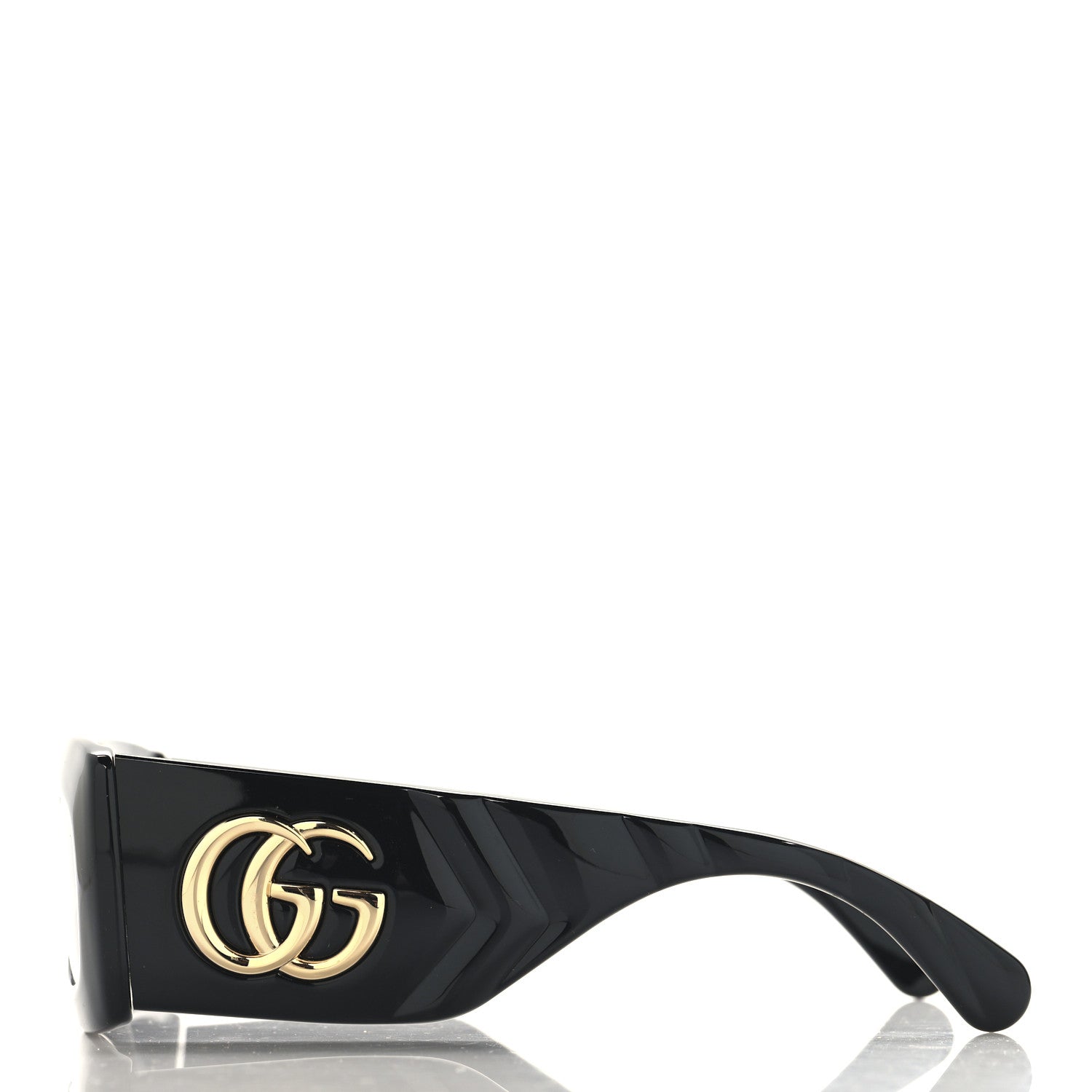 Gucci Acetate Rectangular Sunglasses GG0811S Black 3 of 7