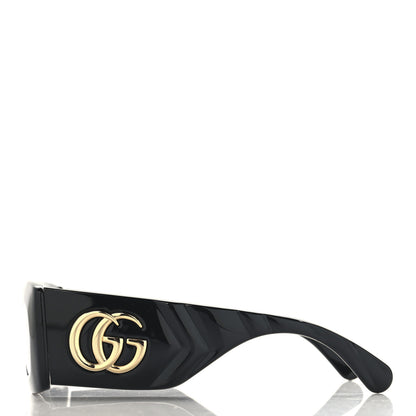 Gucci Acetate Rectangular Sunglasses GG0811S Black 3 of 7