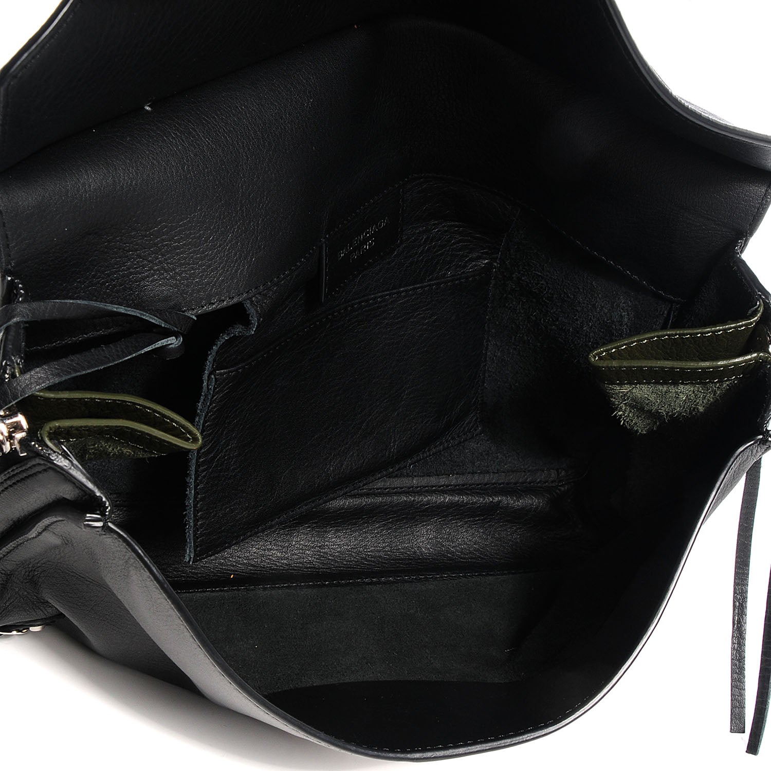 Balenciaga Calfskin Papier Sight Clutch Black 5 of 10