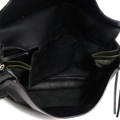 Balenciaga Calfskin Papier Sight Clutch Black 5 of 10