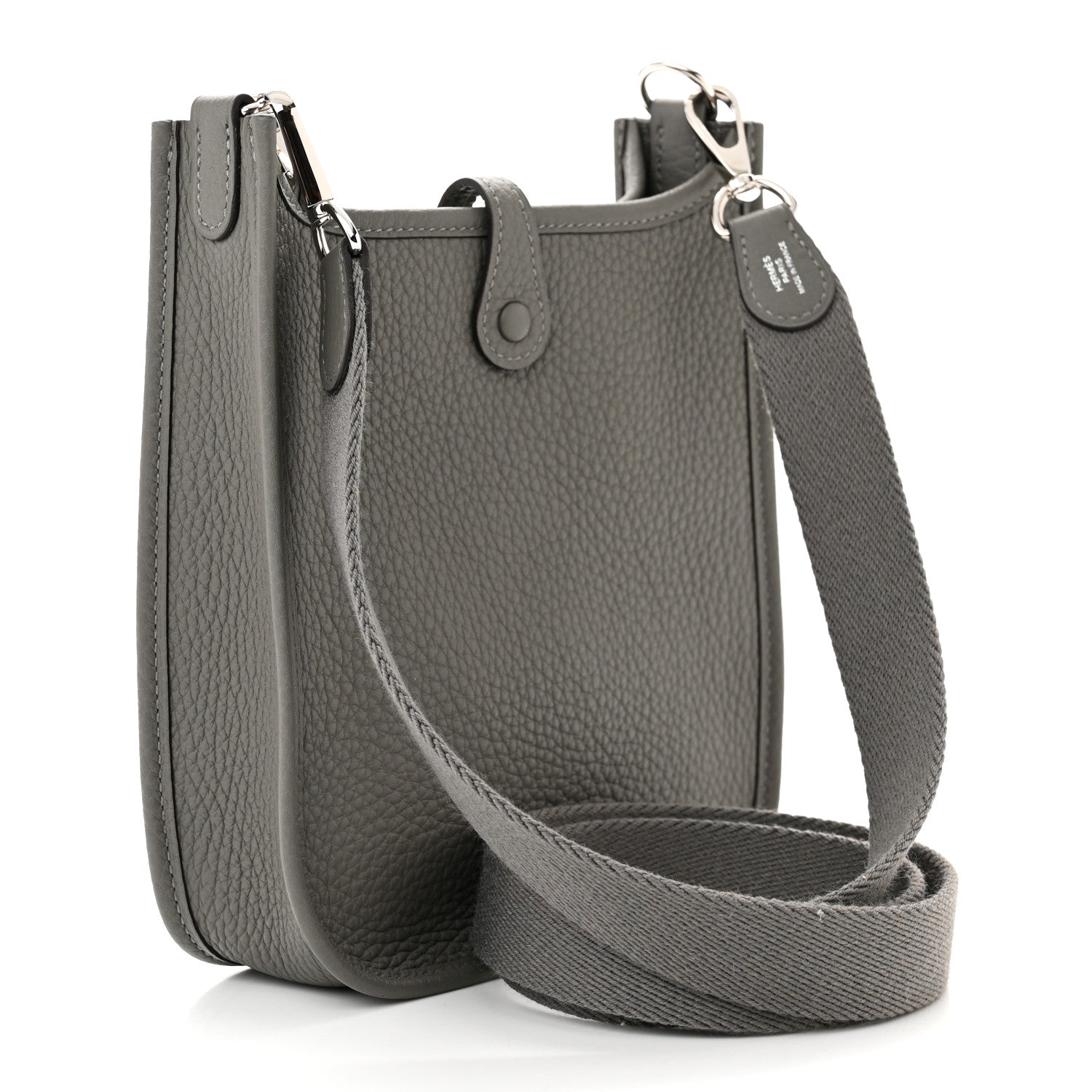 Hermes Taurillon Clemence Evelyne TPM Gris Meyer 3 of 11
