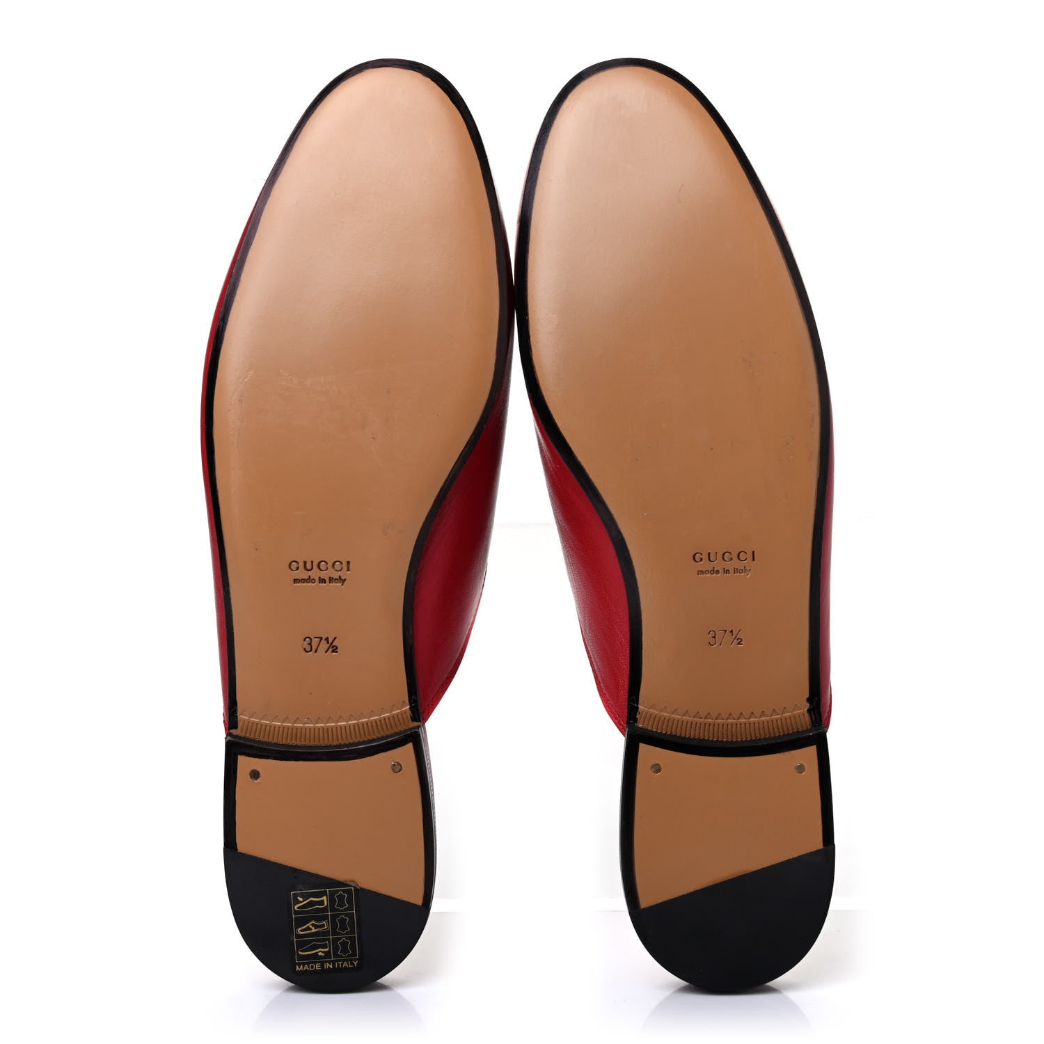 Gucci Malaga Kid Womens Princetown Slippers 37.5 Hibiscus Red 4 of 4