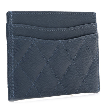 Chanel Caviar Quilted Card Holder Grey 3 of 9