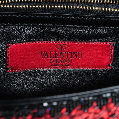 Valentino Garavani Feather Small Glam Lock Rockstud Flap Multicolor 6 of 7