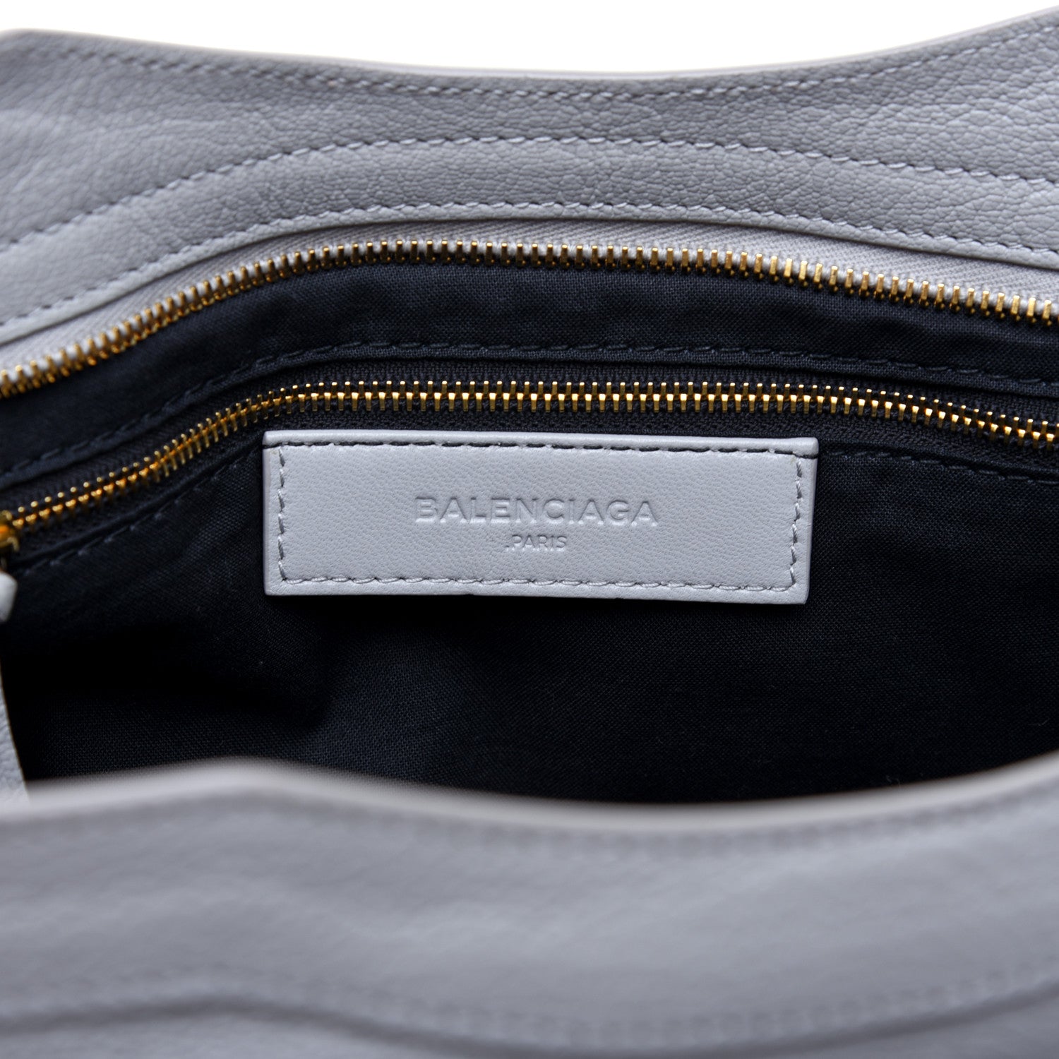 Balenciaga Chevre Gold Metallic Edge Hardware City Gris Glace 8 of 9