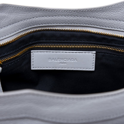 Balenciaga Chevre Gold Metallic Edge Hardware City Gris Glace 8 of 9