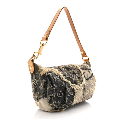 Louis Vuitton Denim Patchwork Pouchy Grey 3 of 9