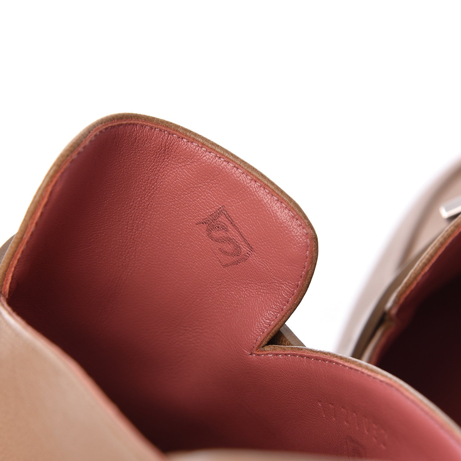 Hermes Goatskin Paradis Mules 38 Taupe 7 of 9