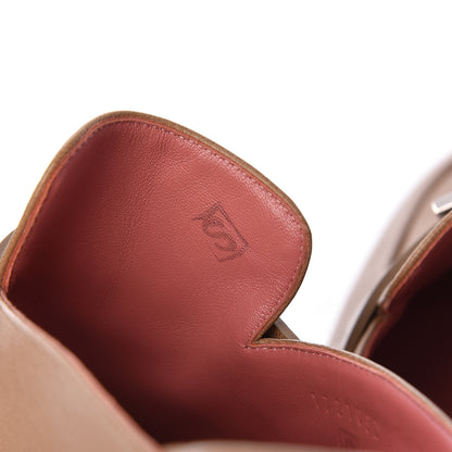 Hermes Goatskin Paradis Mules 38 Taupe 7 of 9