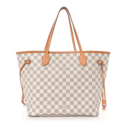 Louis Vuitton Damier Azur Neo Neverfull MM Rose Ballerine 1 of 11