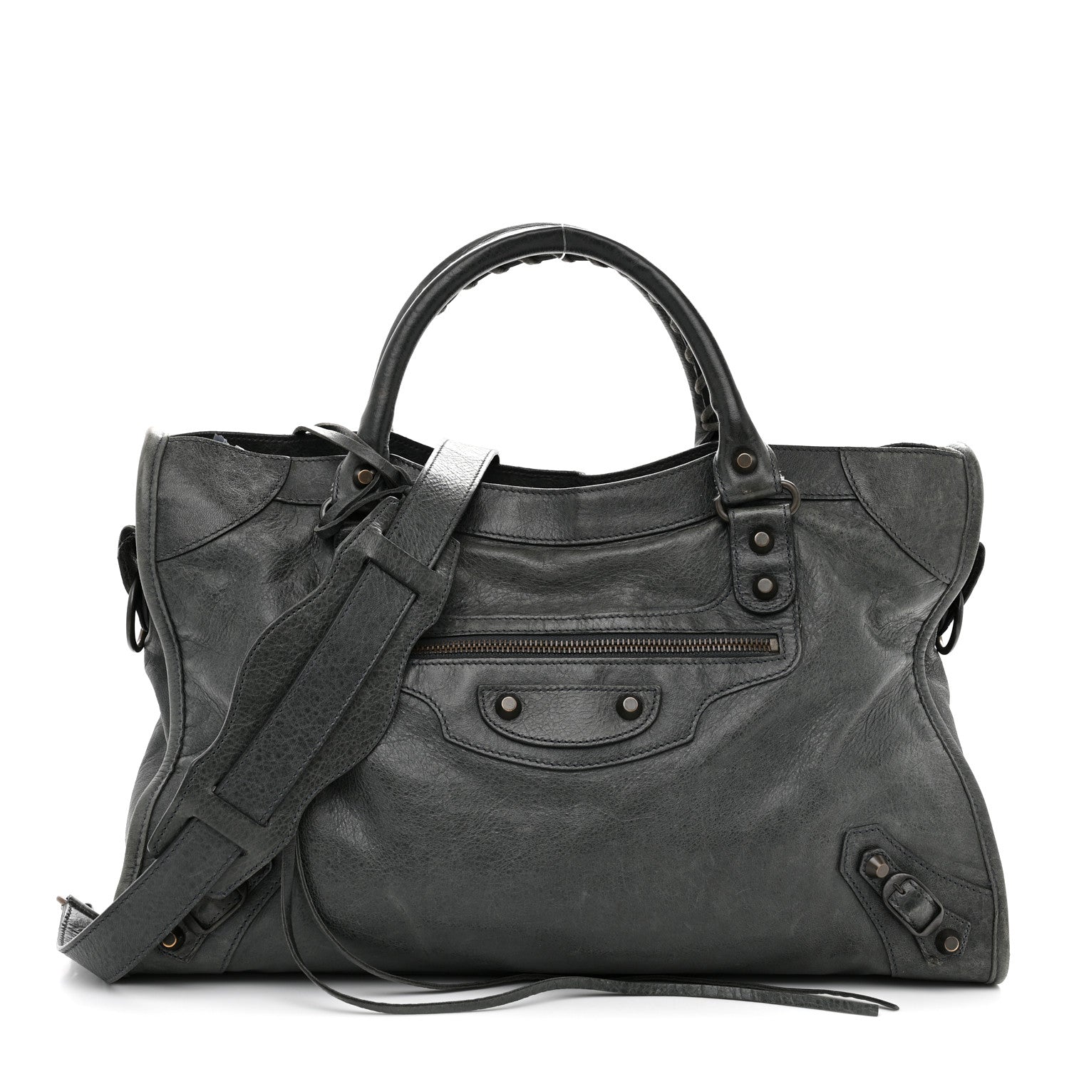 Balenciaga Agneau Classic Hardware City Anthracite 1 of 14