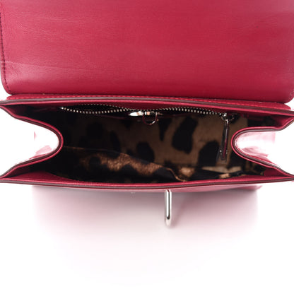 Dolce & Gabbana Patent Small Monica Top Handle Bag Dark Pink 6 of 11