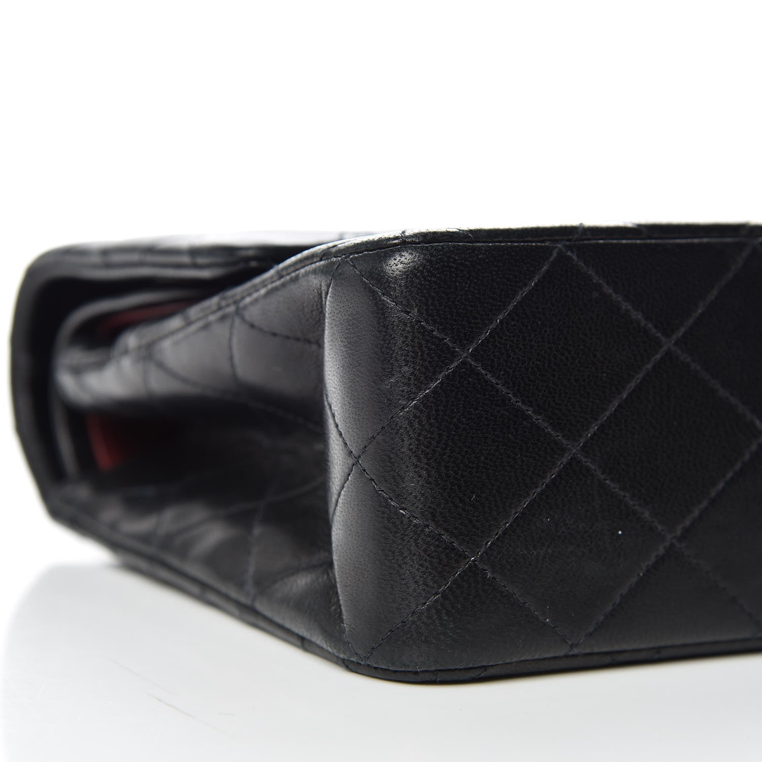Chanel Lambskin Quilted Medium Double Flap Black 9 of 11