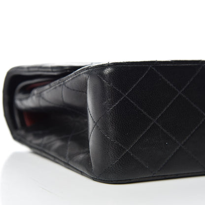 Chanel Lambskin Quilted Medium Double Flap Black 9 of 11