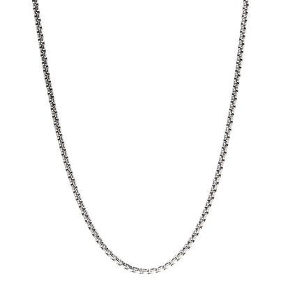 David Yurman Sterling Silver 14K Yellow Gold 1.7mm Baby Box Chain Necklace 18" 1 of 5