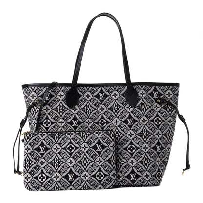 Louis Vuitton Jacquard Since 1854 Neverfull MM Grey 1 of 4