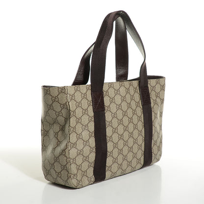 Gucci GG Plus Small Monogram Tote Dark Brown 3 of 7