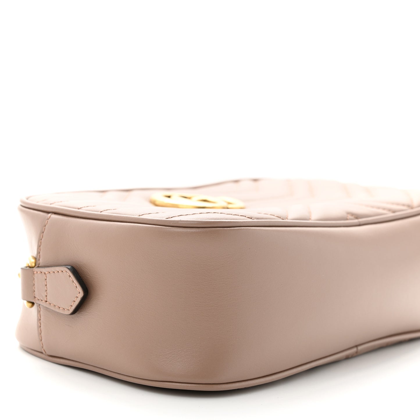 Calfskin Matelasse Small GG Marmont Chain Shoulder Bag Porcelain Rose