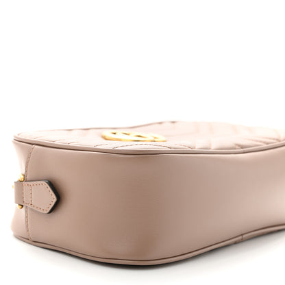 Gucci Calfskin Matelasse Small GG Marmont Chain Shoulder Bag Porcelain Rose 9 of 11