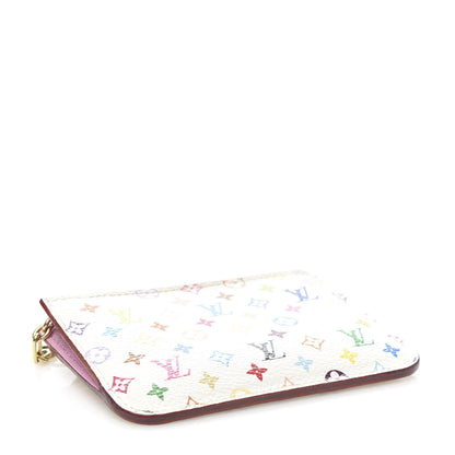 Louis Vuitton Monogram Multicolor Key Pouch White Litchi 4 of 7