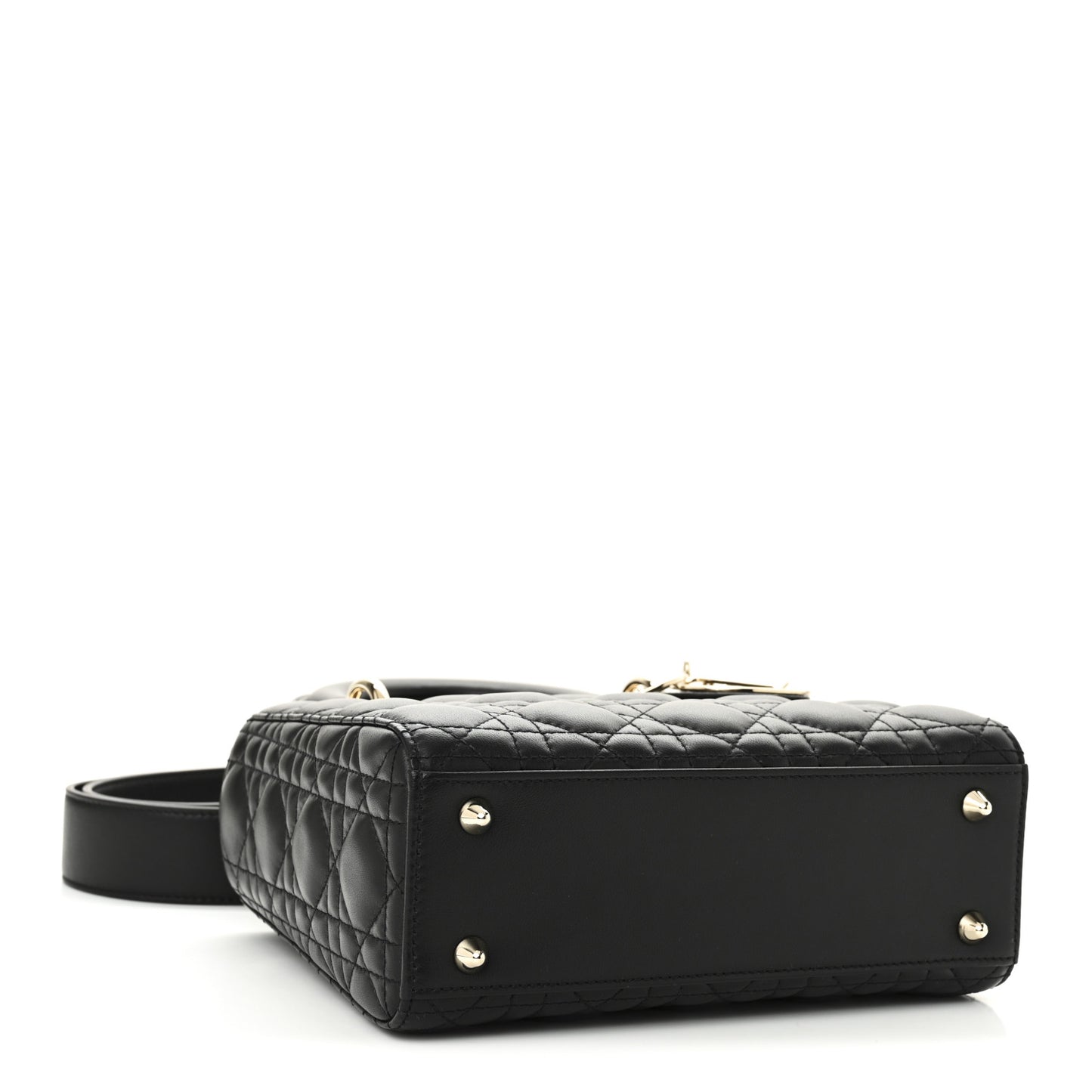 Lambskin Cannage Small My ABCDior Lady Dior Black