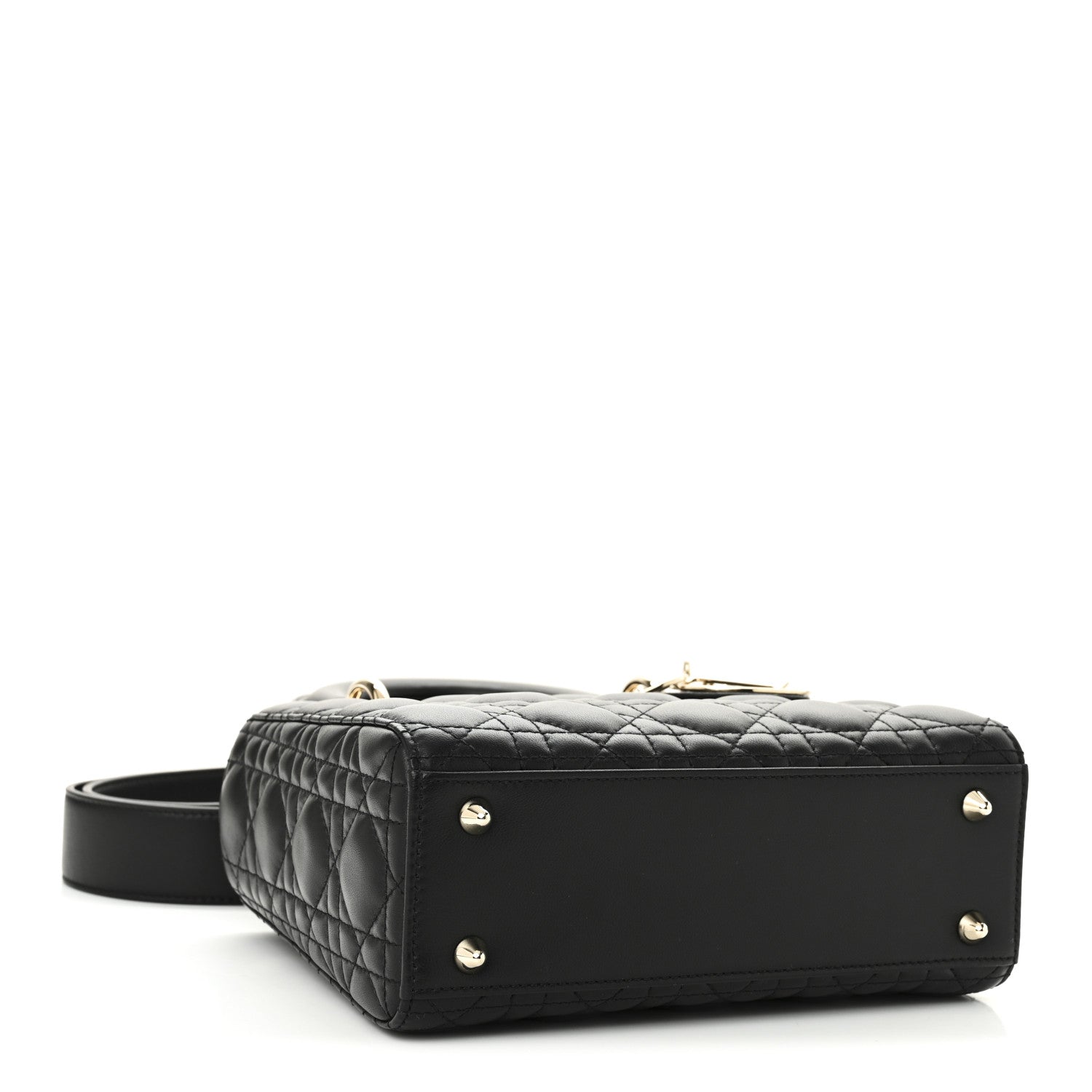 Christian Dior Lambskin Cannage Small My ABCDior Lady Dior Black 4 of 9