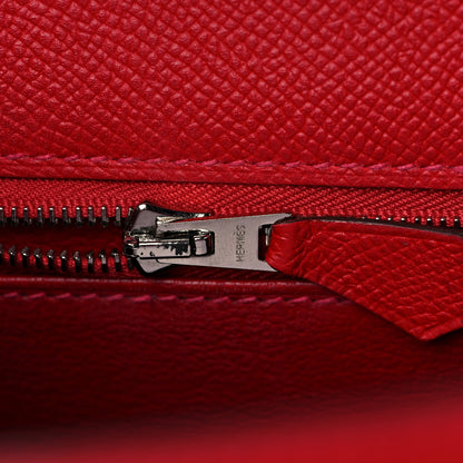 Hermes Epsom Kelly Sellier 32 Rouge Casaque 31 of 45