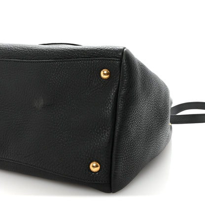 Prada Vitello Daino Tote Black 9 of 9