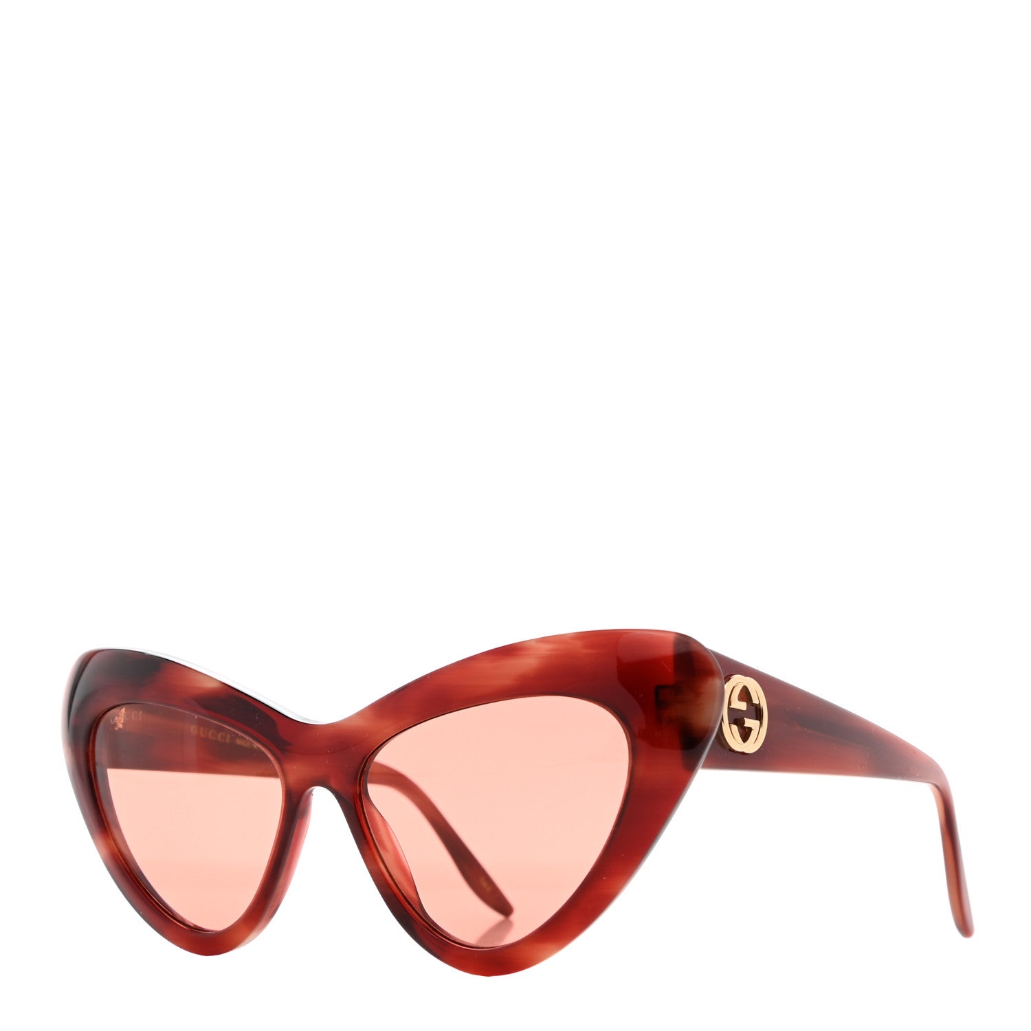 Gucci Cat Eye Sunglasses GG0895S Havana 1 of 8