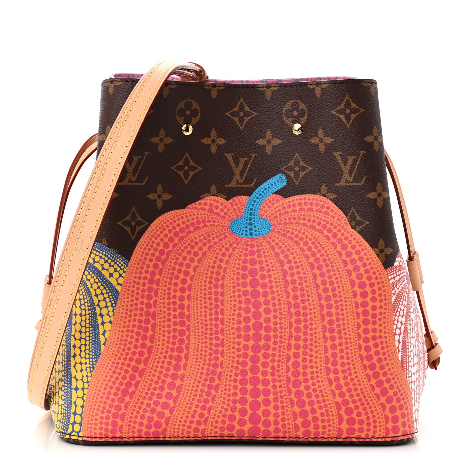Louis Vuitton LV X YK Monogram Kusama Pumpkin Neonoe MM 1 of 11