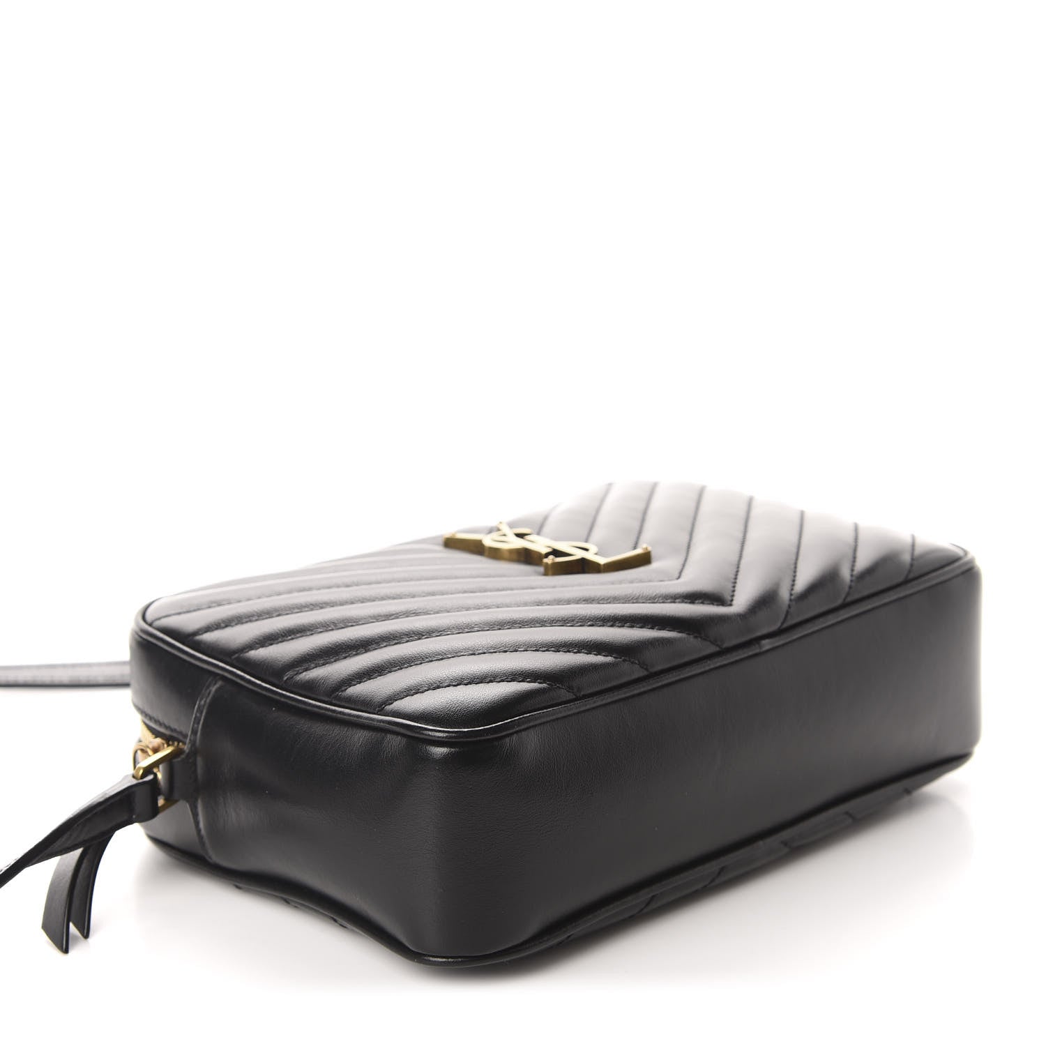 Saint Laurent Calfskin Matelasse Monogram Lou Camera Bag Black 4 of 11