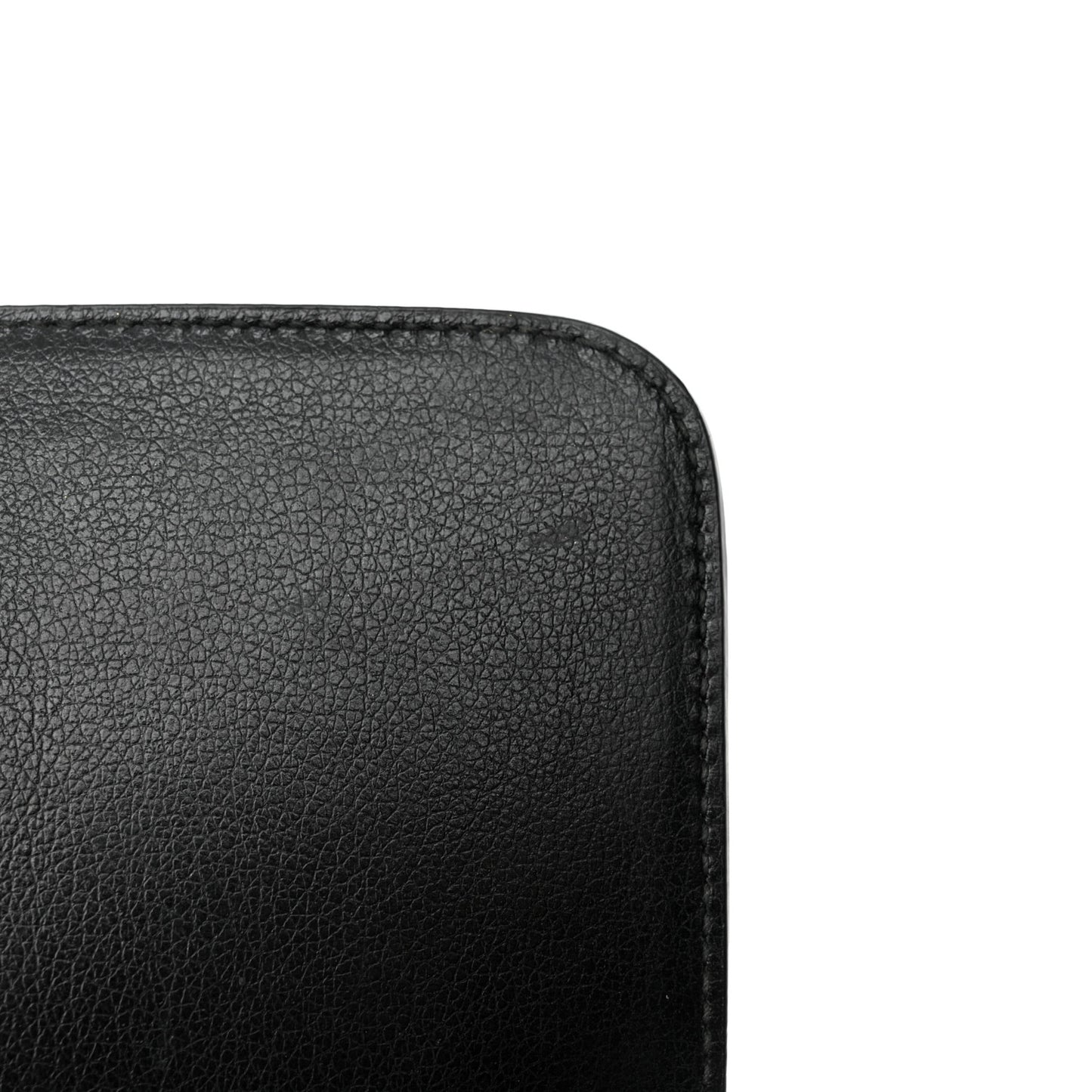Glace Calfskin Studded Crossbody Black