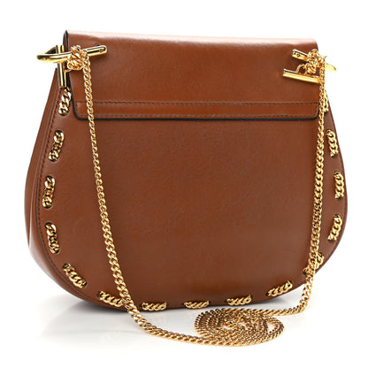Chloe Lambskin Drew Threaded-Chain Shoulder Bag Classic Tobacco 3 of 13