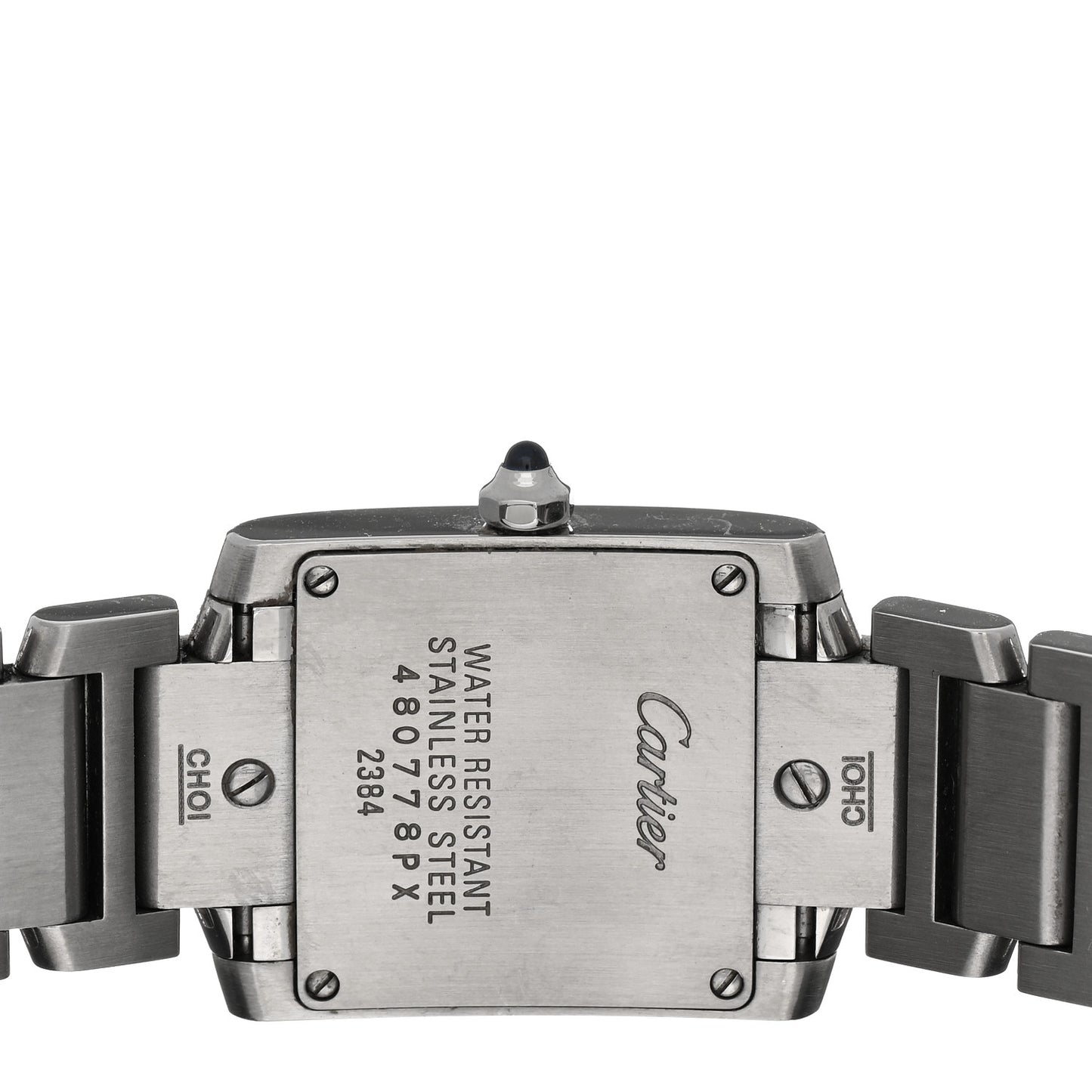 Stainless Steel 20mm Tank Francaise Quartz Watch