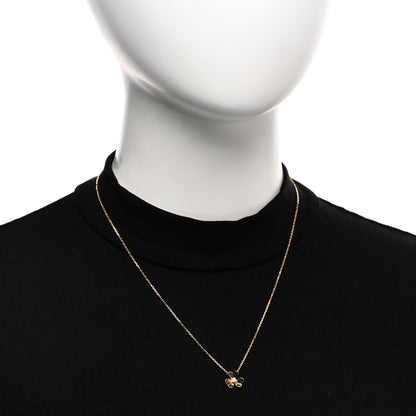 Van Cleef & Arpels 18K Yellow Gold Diamond Mini Frivole Pendant Necklace 2 of 5