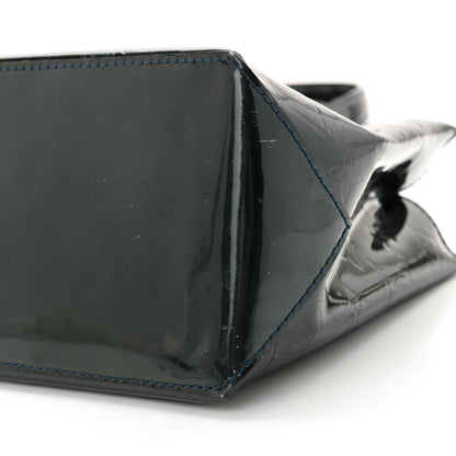 Louis Vuitton Vernis Wilshire PM  Blue Nuit 8 of 11