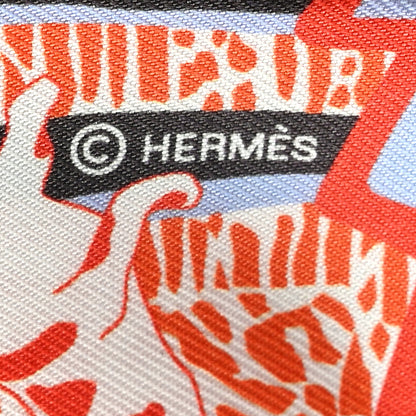 Hermes Silk En Liberte Twilly Ebene Jaune Bleu 3 of 4