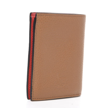Christian Louboutin Grained Calfskin Star Studded Bi-Fold Wallet Nude Multimetal 3 of 8